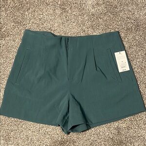 A New Day Teal High-Waisted Tailored Shorts
